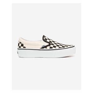 Čierno-biele dámske slip on tenisky VANS Classic