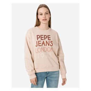 Mikiny pre ženy Pepe Jeans - béžová