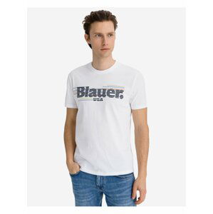 Tričká s krátkym rukávom pre mužov Blauer - biela
