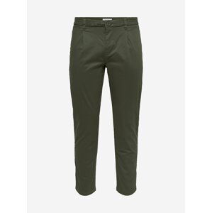 Zelené chino nohavice ONLY & SONS Cam