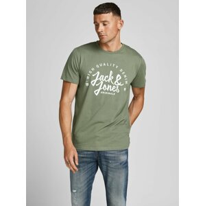 Zelené tričko s nápisom Jack & Jones Kimbel