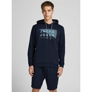 Tmavomodrá mikina s kapucou Jack & Jones Shawn