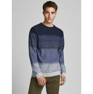 Modrý pruhovaný sveter Jack & Jones Marco