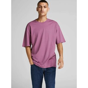 Fialové basic tričko Jack & Jones Brink Tee