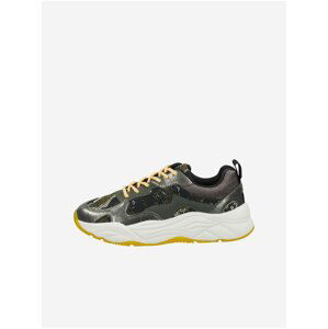 Tmavozelené dámske vzorované tenisky Scotch & Soda Celest Sneaker Green Multi