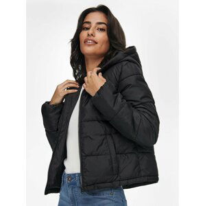 Čierna prešívaná zimná bunda Jacqueline de Yong Davine