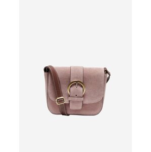 Svetloružová semišová crossbody kabelka ONLY Isabella