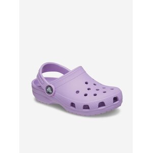 Fialové dievčenské šľapky Crocs