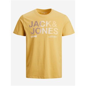 Tričká s krátkym rukávom pre mužov Jack & Jones - svetlohnedá