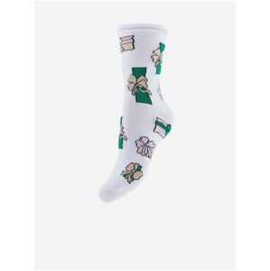 Biele vianočné ponožky Pieces Emmy