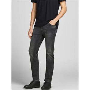 Tmavošedé slim fit rifle Jack & Jones Tim