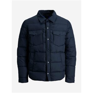 Tmavomodrá prešívaná bunda Jack & Jones Alpine