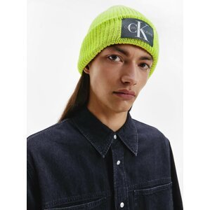 Čiapky, šály, rukavice pre mužov Calvin Klein - neónová zelená