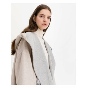 Kabáty pre ženy French Connection - sivá, béžová