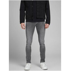 Slim fit pre mužov Jack & Jones - sivá