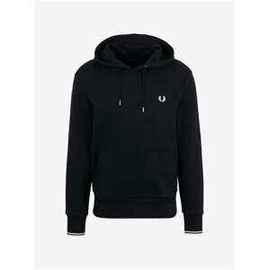 Mikiny s kapucou pre mužov Fred Perry - čierna