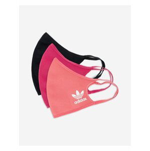 Rúška pre mužov adidas Originals - čierna, ružová