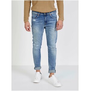 Svetlomodré pánske straight fit rifle Pepe Jeans Finsbury