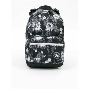 Bielo-čierny vzorovaný unisex batoh Converse Go Lo Mini Backpack