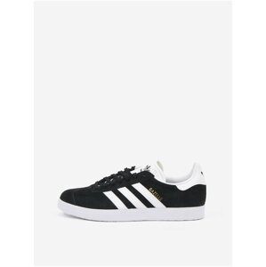 Bielo-čierne unisex semišové topánky adidas Originals Gazelle