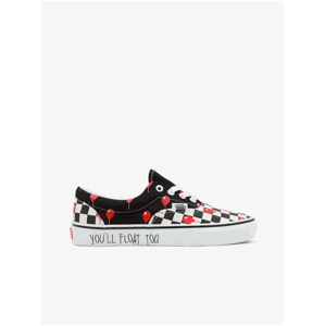 Bielo-čierne kockované unisex tenisky VANS Era