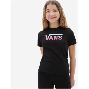 Čierne dievčenské tričko VANS