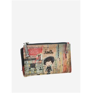 Béžová dámska vzorovaná veľká peňaženka Anekke City Art
