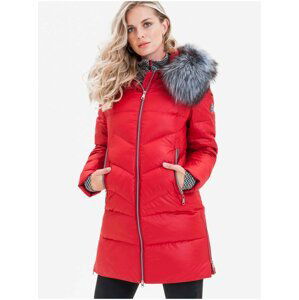 Kabáty pre ženy KARA - červená
