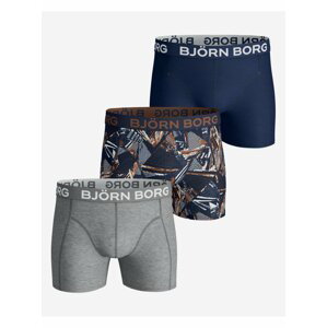 Boxerky pre mužov Björn Borg - modrá, hnedá, sivá