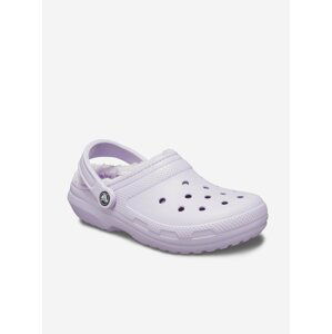 Svetlofialové dámske šľapky Crocs