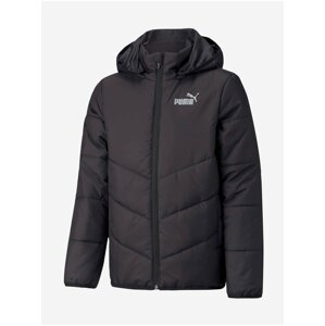 Čierna dievčenská prešívaná bunda Puma Ess Padded HD Jacket B