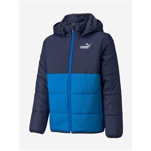Modrá chlapčenská prešívaná bunda Puma Cb Padded Jacket B