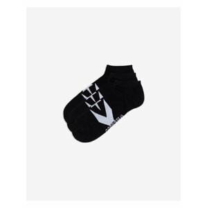 Sada troch párov unisex ponožiek v bielo-čiernej farbe Converse