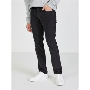 Čierne pánske slim fit menčestrové nohavice Levi's®