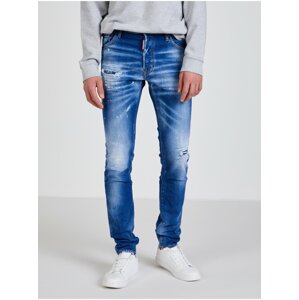 Modré pánske slim fit rifle DSQUARED2