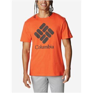 Oranžové pánske tričko Columbia Trek™ Logo Short Sleeve