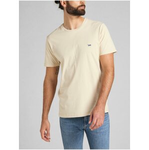 Krémové pánske basic tričko Lee Beige