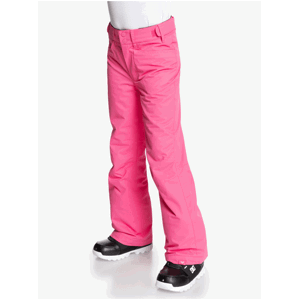 Neonovo ružové dievčenské športové nohavice Roxy Back Yard Girl