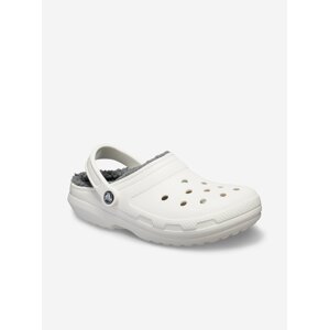 Biele unisex šľapky Crocs