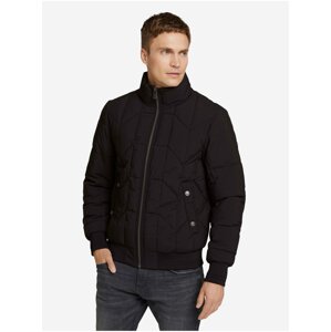 Čierna pánska prešívaná zimná bunda Tom Tailor Quilted Blouson