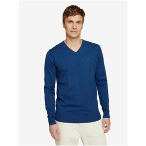 Modrý pánsky sveter Tom Tailor Basic