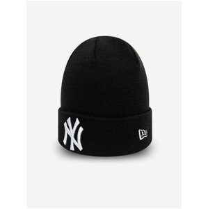 Čierna pánska rebrovaná zimná čiapka New Era MLB Essential