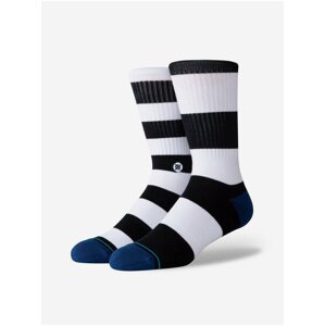 Bielo-čierne pánske vzorované ponožky Stance Mariner