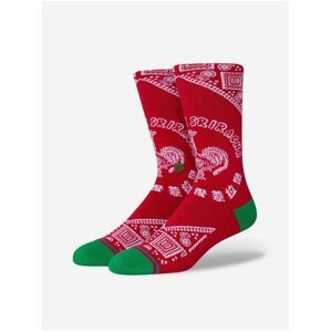Červené pánske vzorované ponožky Stance Sriracha
