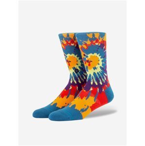 Modré pánske vzorované ponožky Stance Psych Rainbow