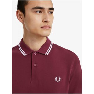 Vínová polokošeľa Fred Perry