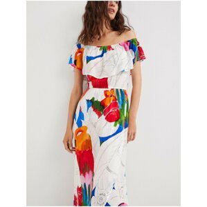 Letné a plážové šaty pre ženy Desigual - biela