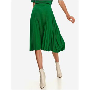 Zelená plisovaná sukňa TOP SECRET