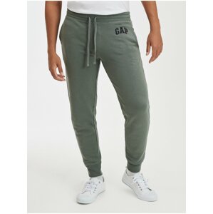 Zelené pánske tepláky GAP logo jogger