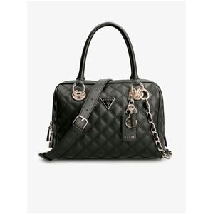Čierna dámska malá kabelka s ozdobnými detailmi Guess Cessily